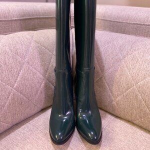 New without tags or box.  Vince Camuto Skylie knee high boot GREEN Leather